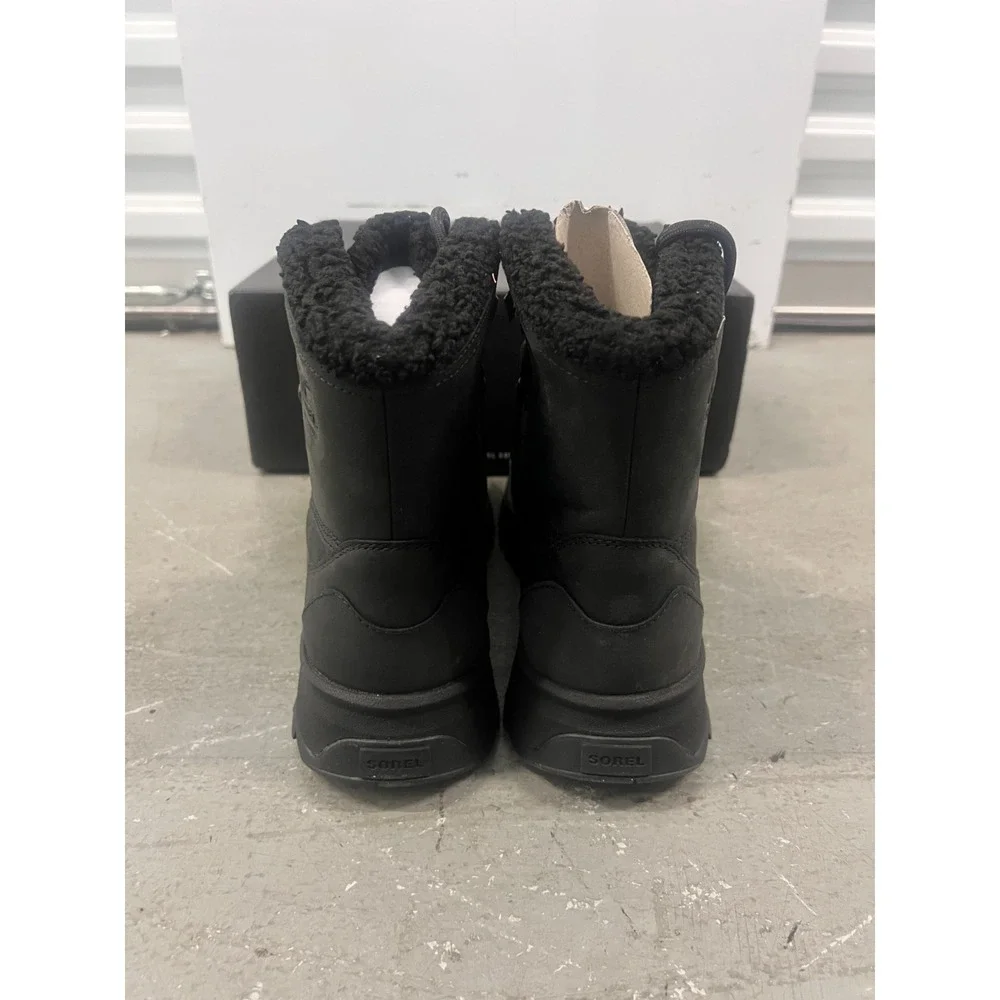 Sorel Scout 87' LUX 2078371-010 Mens US‎ 8 Black Leather Waterproof Winter Boots